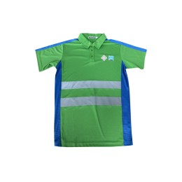 Customized heat-resistant short-sleeved Polo shirt Design green contrast blue short-sleeved reverse collar Polo shirt 100% Polyester silk screen logo Engineering Uniform Center Canvest-Pohua Joint Venture D422 Customized heat-resistant short-sleeved Polo shirt Design green contrast blue short-sleeved reverse collar Polo shirt 100% Polyester silk screen logo Engineering Uniform Center Canvest-Pohua Joint Venture D422